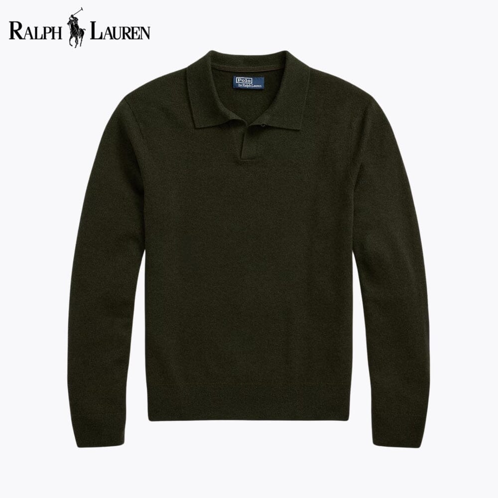 R.L Wool Johnny-Collar Sweater