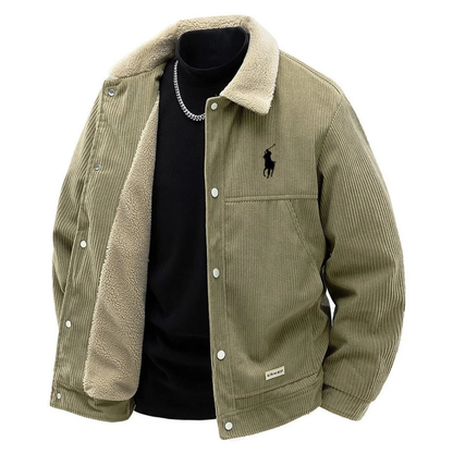 R.L Premium Corduroy Sherpa Lined Jacket - Clearance Sale