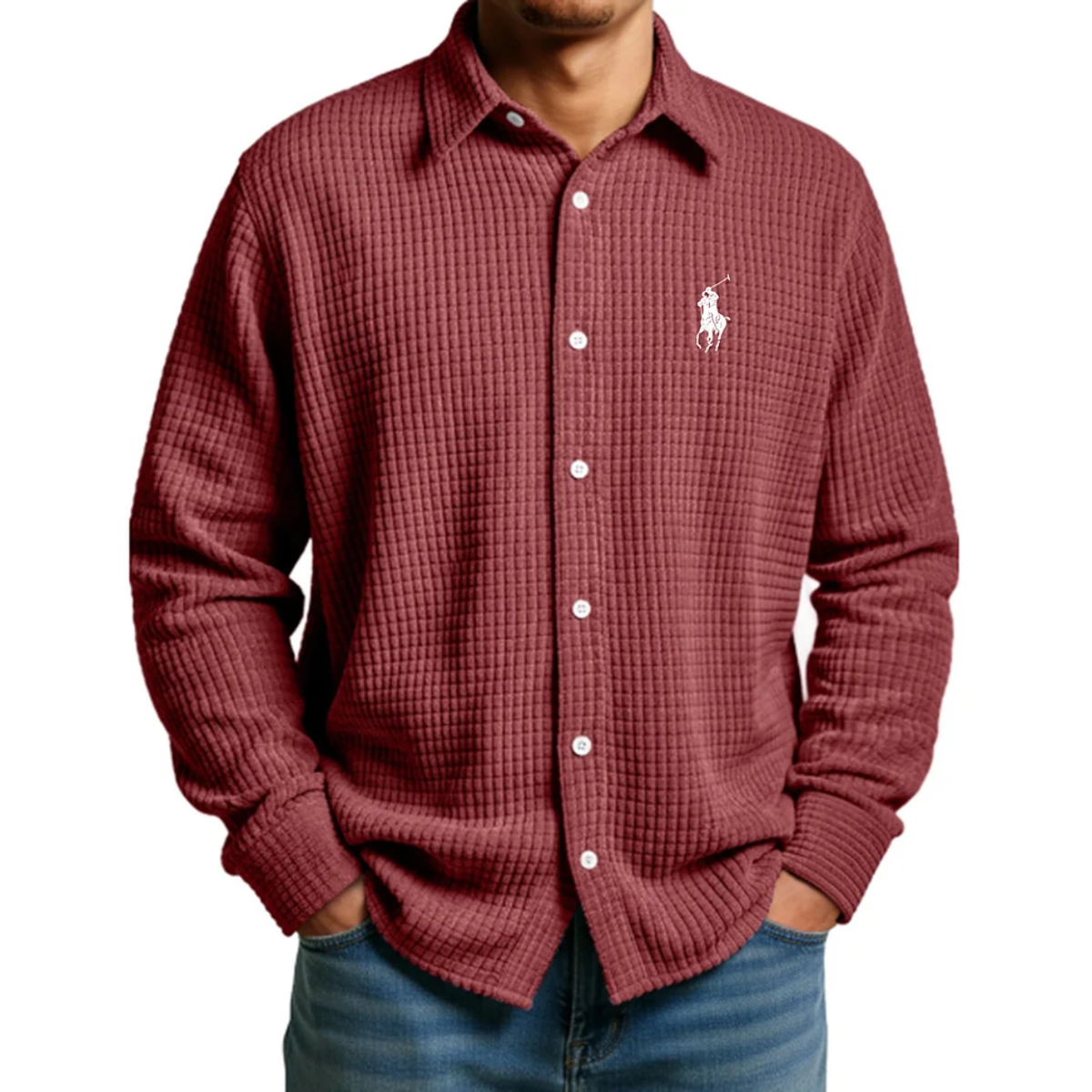 R.L 2026 Comfort Waffle Weave Shirt - Clearance Sale