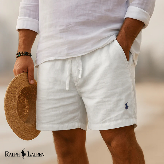 Short Capri en lin R.L Heritage