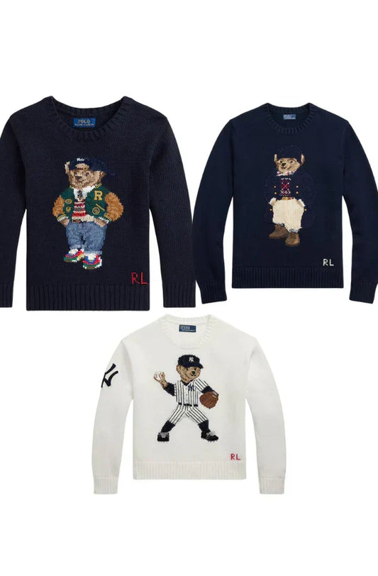 R.L Set 3 Styles RL Polo Bear Sweater Set YANKES