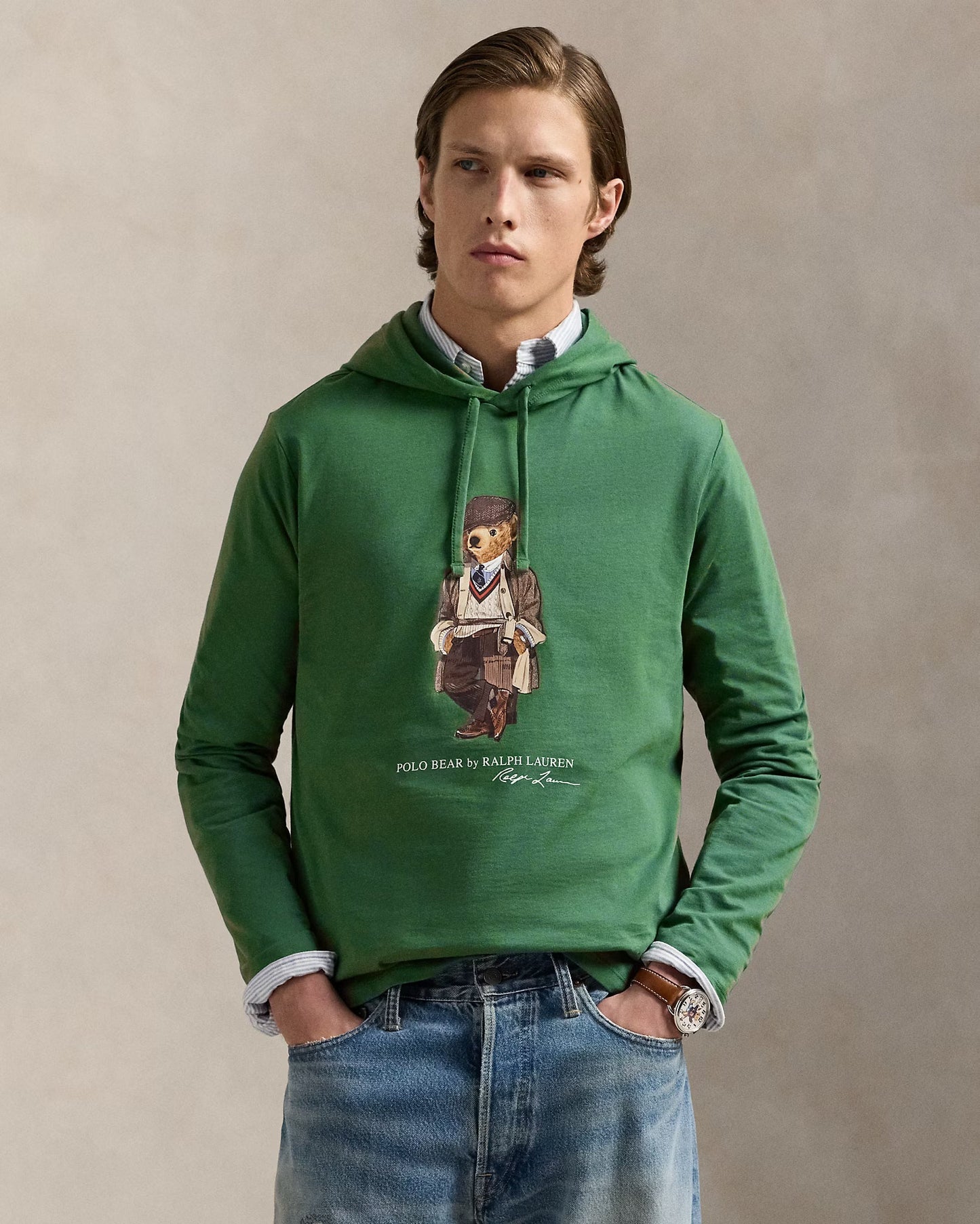 R.L Polo Bear Jersey Hoodie T-Shirt