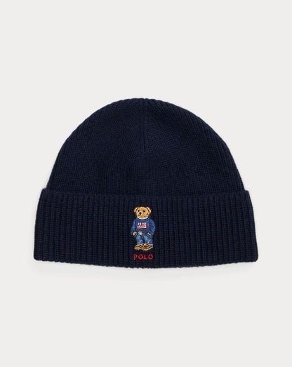 R.L Polo Bear Rib-Knit Beanie