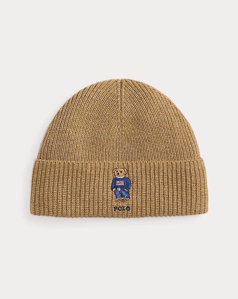 R.L Polo Bear Rib-Knit Beanie