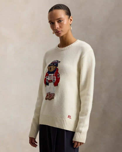 R.L Team USA Polo Bear Sweater