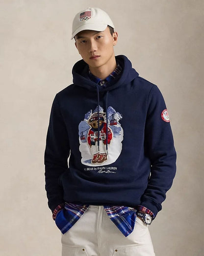 R.L Team USA Polo Bear Hoodie