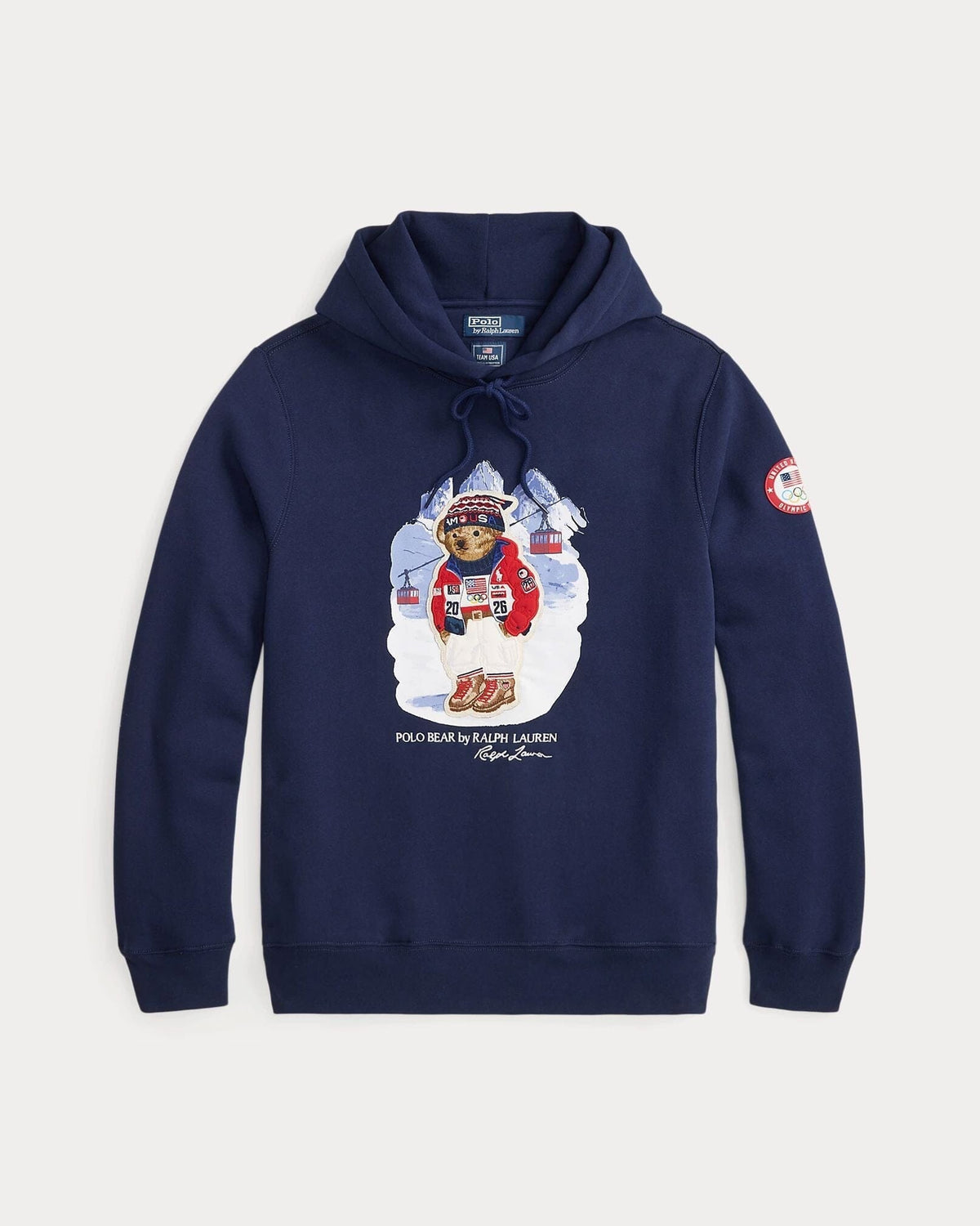 R.L Team USA Polo Bear Hoodie