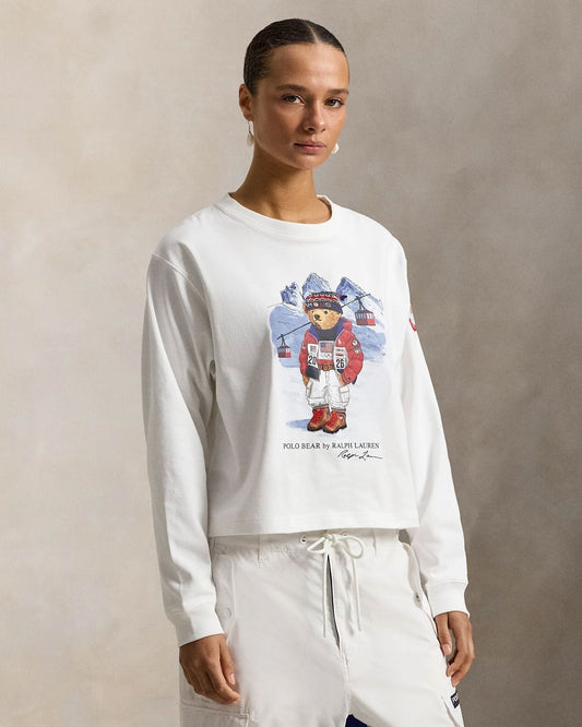 T-shirt à manches longues Polo Bear Team USA R.L