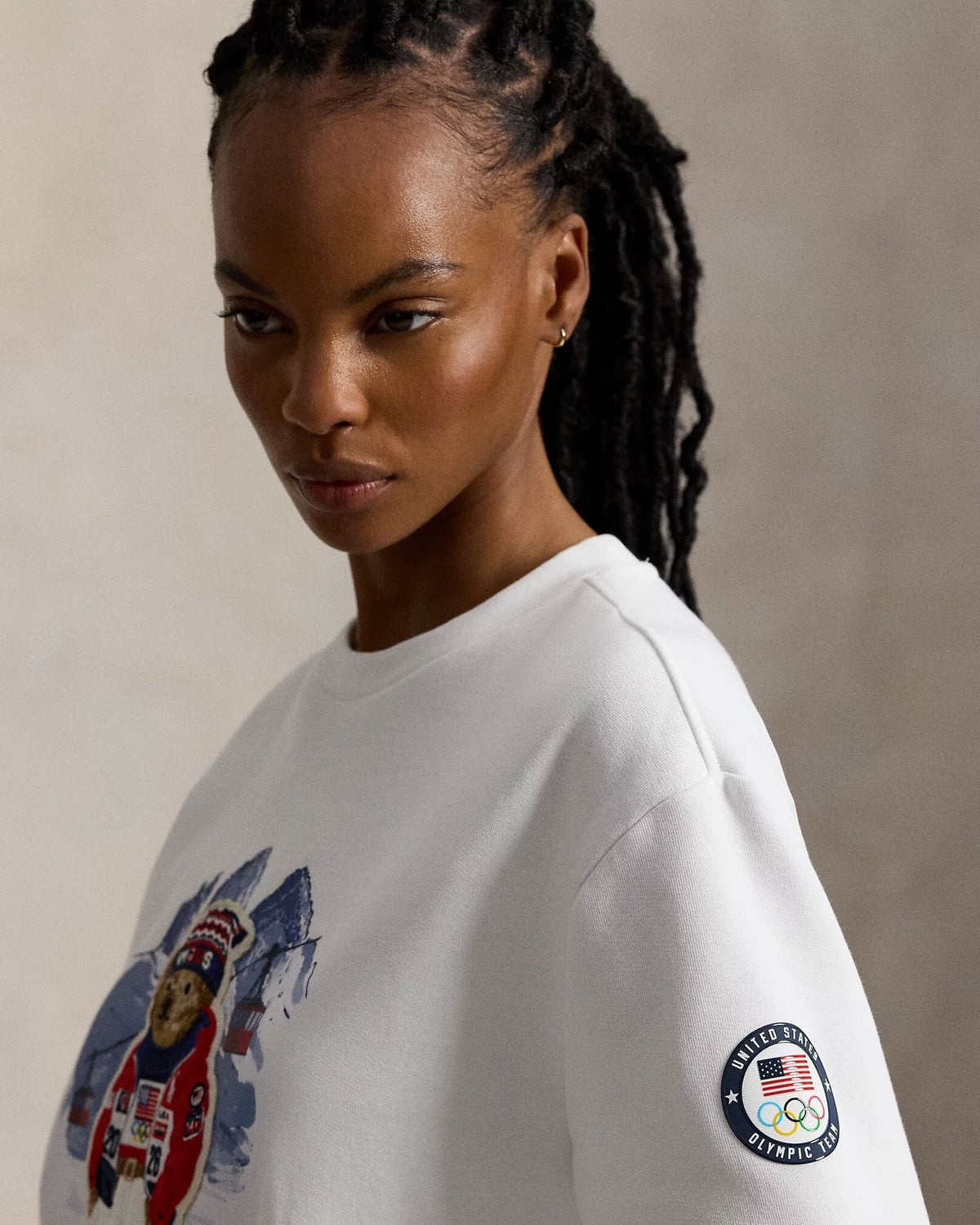 R.L Team USA Polo Bear Sweatshirt