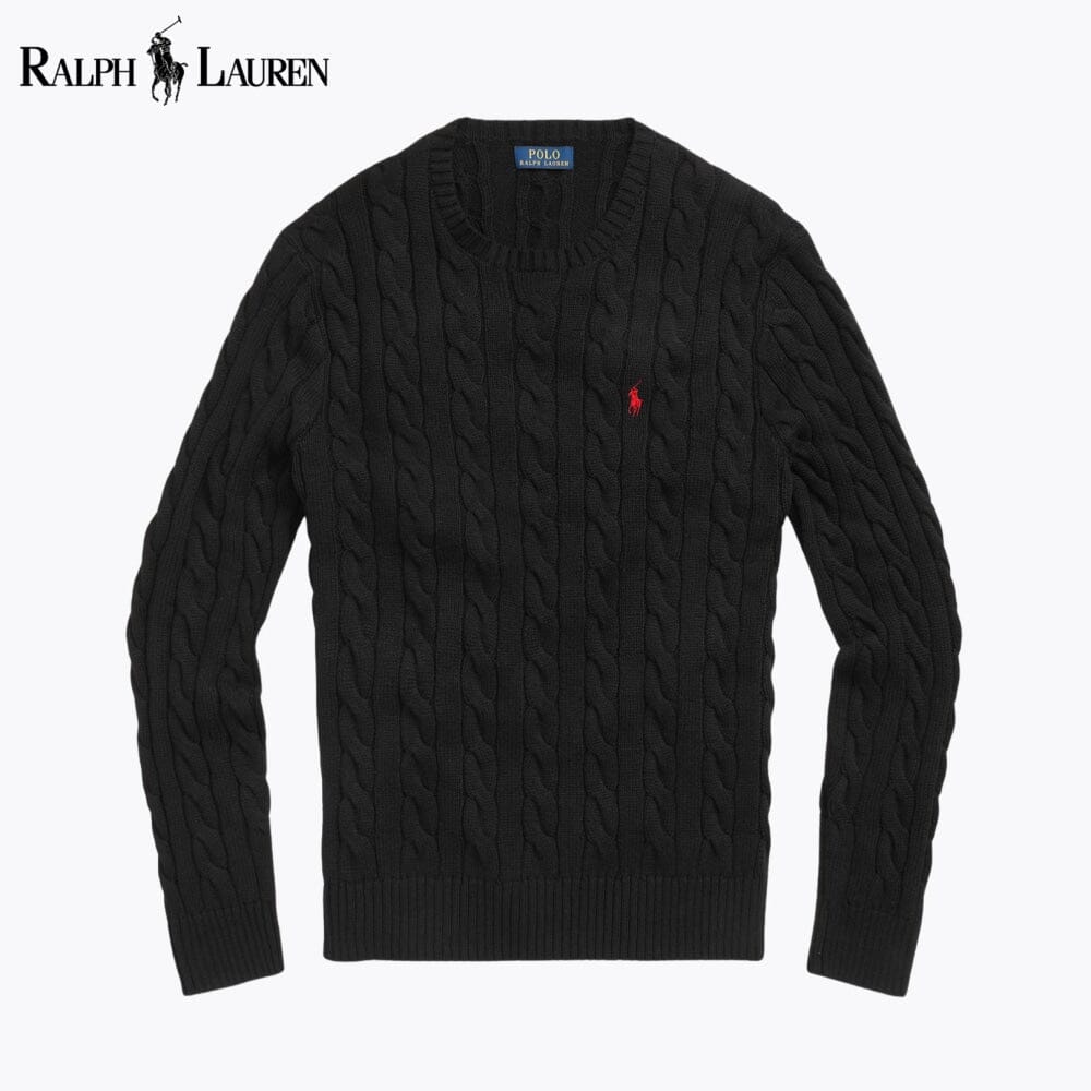 R.L Cable-Knit Cotton Jumper