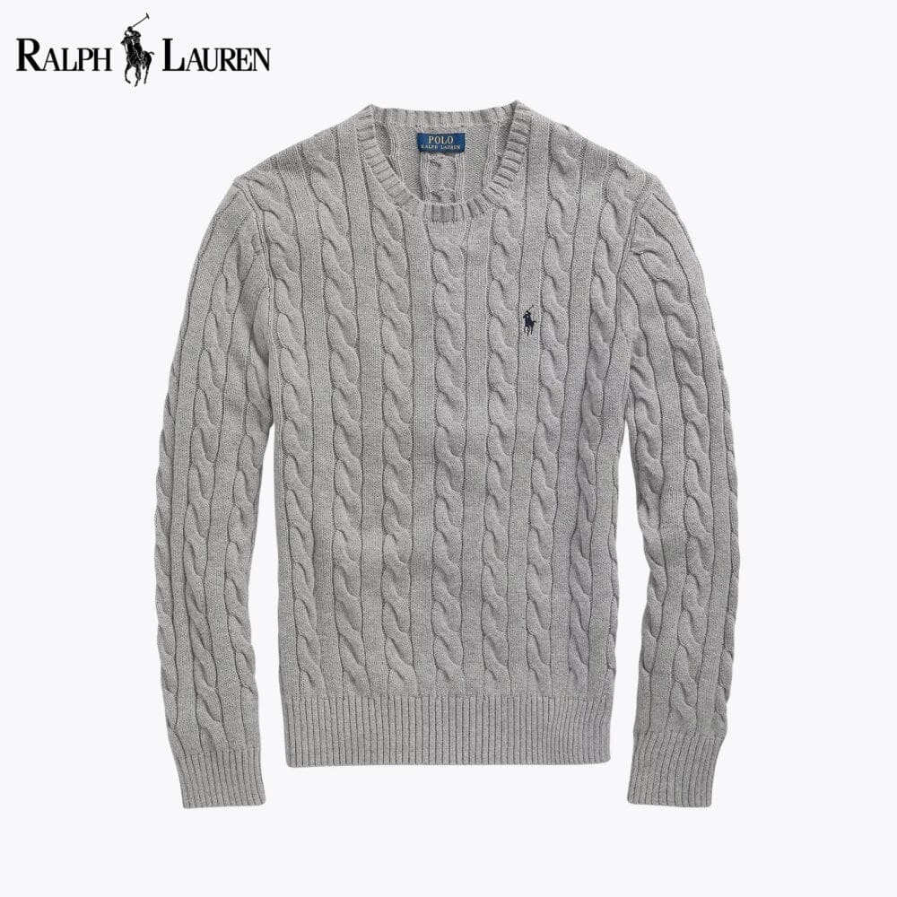 R.L Cable-Knit Cotton Jumper