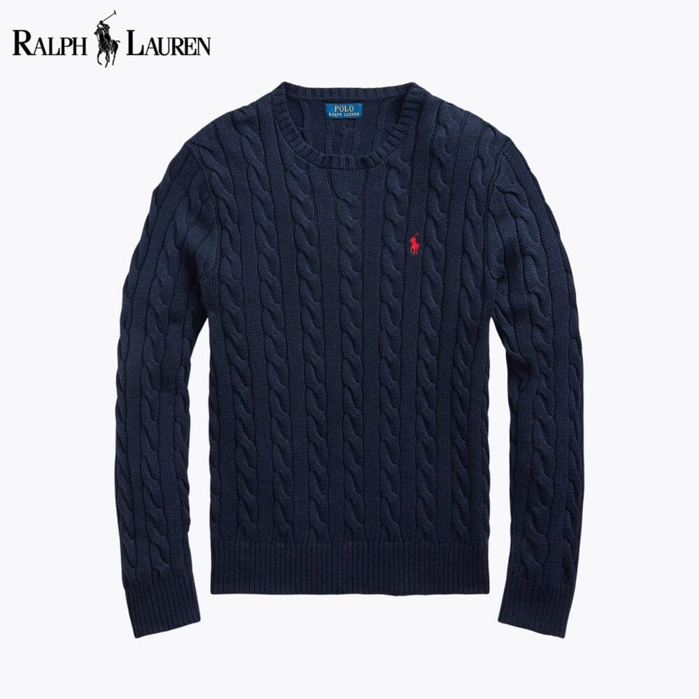 R.L Cable-Knit Cotton Jumper