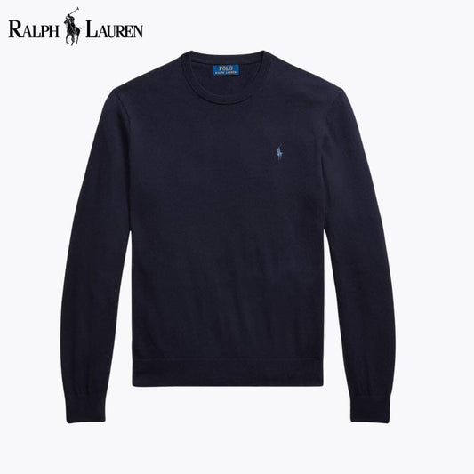 Pull ras-du-cou en coton et cachemire R.L.