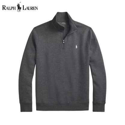 R.L Double-Knit Mockneck Pullover