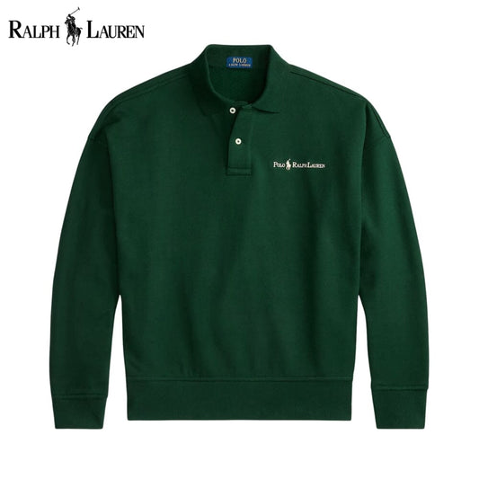 Sweat-shirt à col avec logo R.L