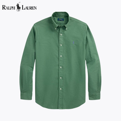 R.L Slim Fit Garment-Dyed Oxford Shirt