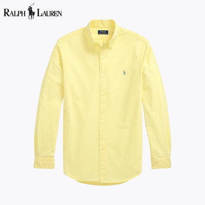 R.L Slim Fit Garment-Dyed Oxford Shirt