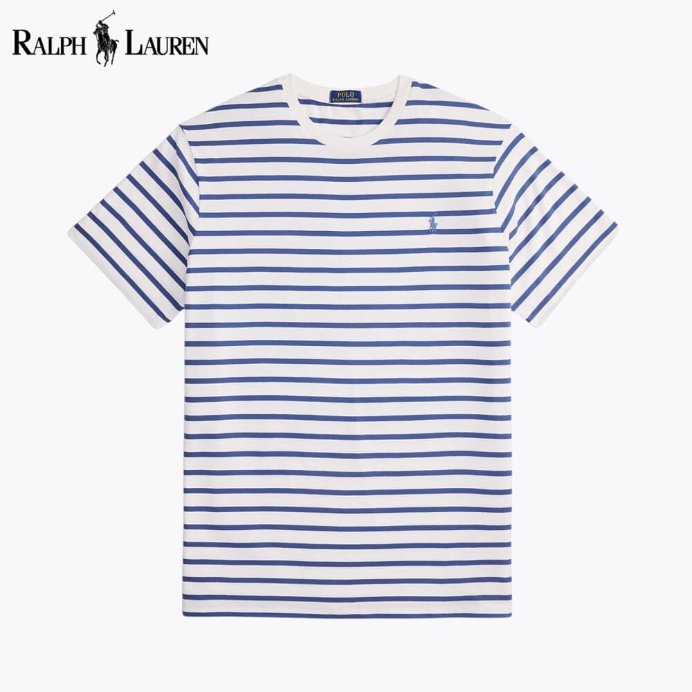 R.L Striped Jersey Crewneck T-Shirt
