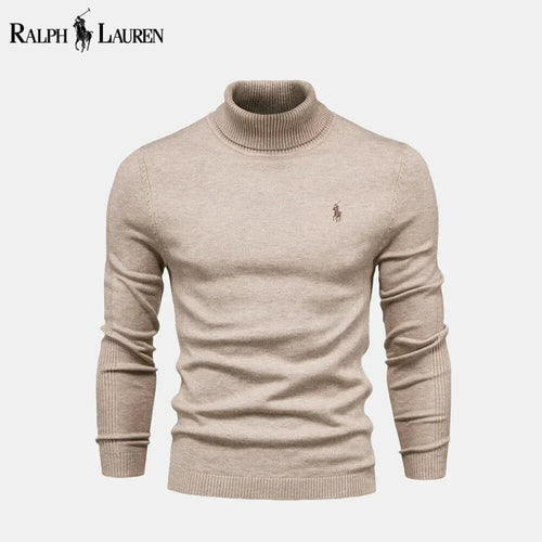R.L Turtleneck Cable-Knit Wool Knit Sweater