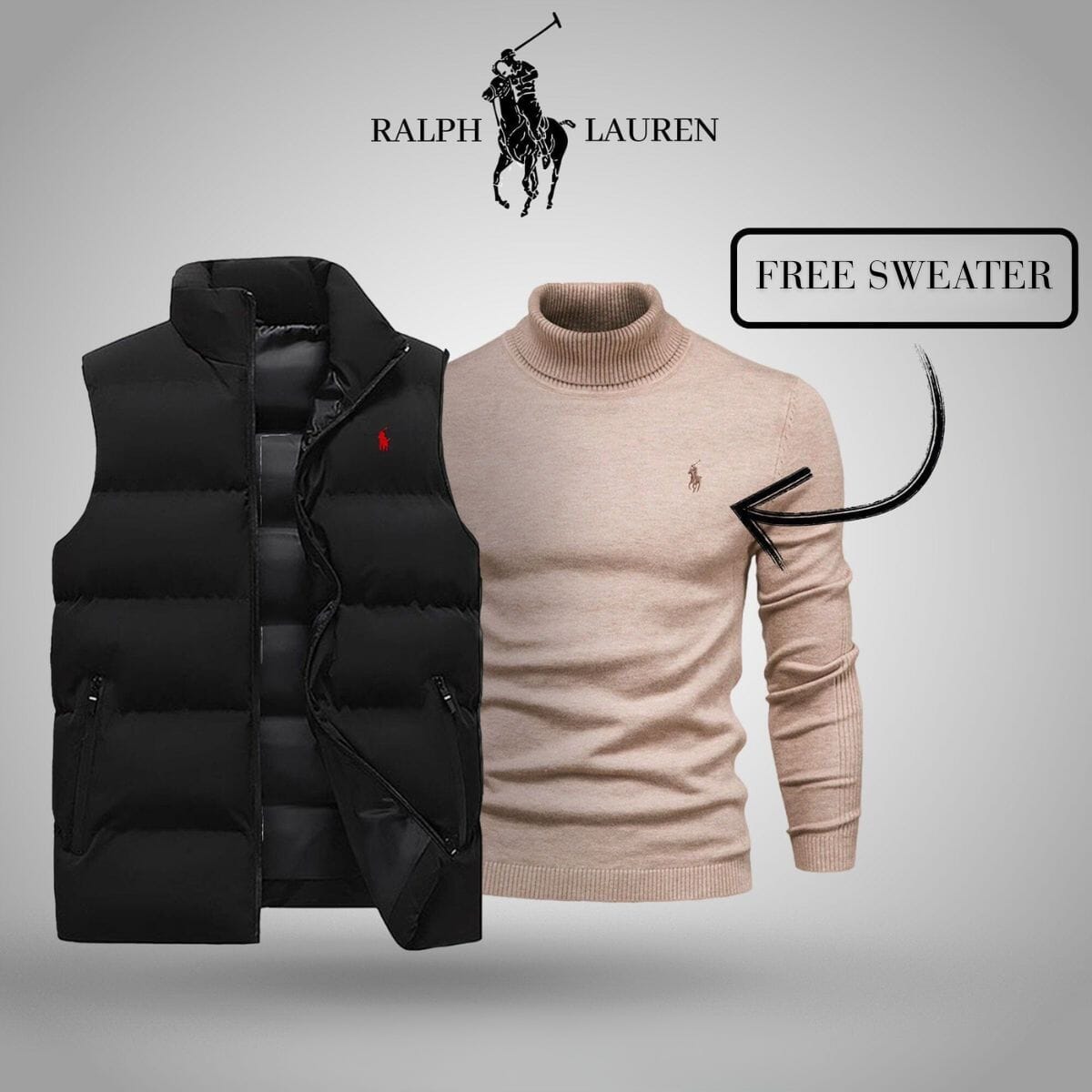 R.L Vest + Exclusive Free Sweater (CLEARANCE)
