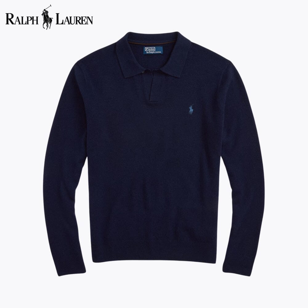 R.L Wool Johnny-Collar Sweater