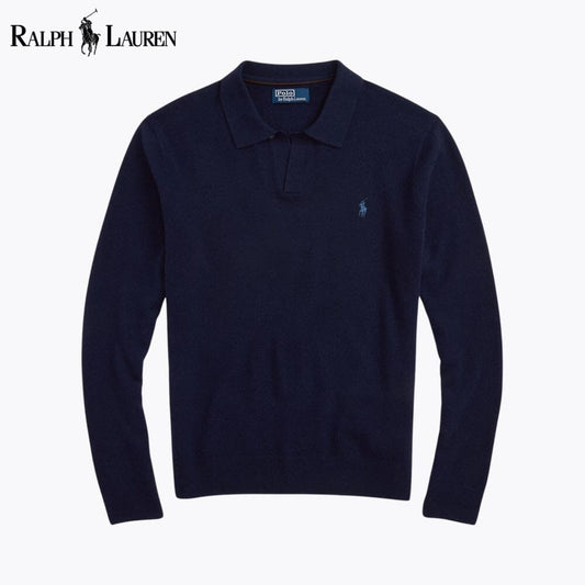 R.L Wool Johnny-Collar Sweater