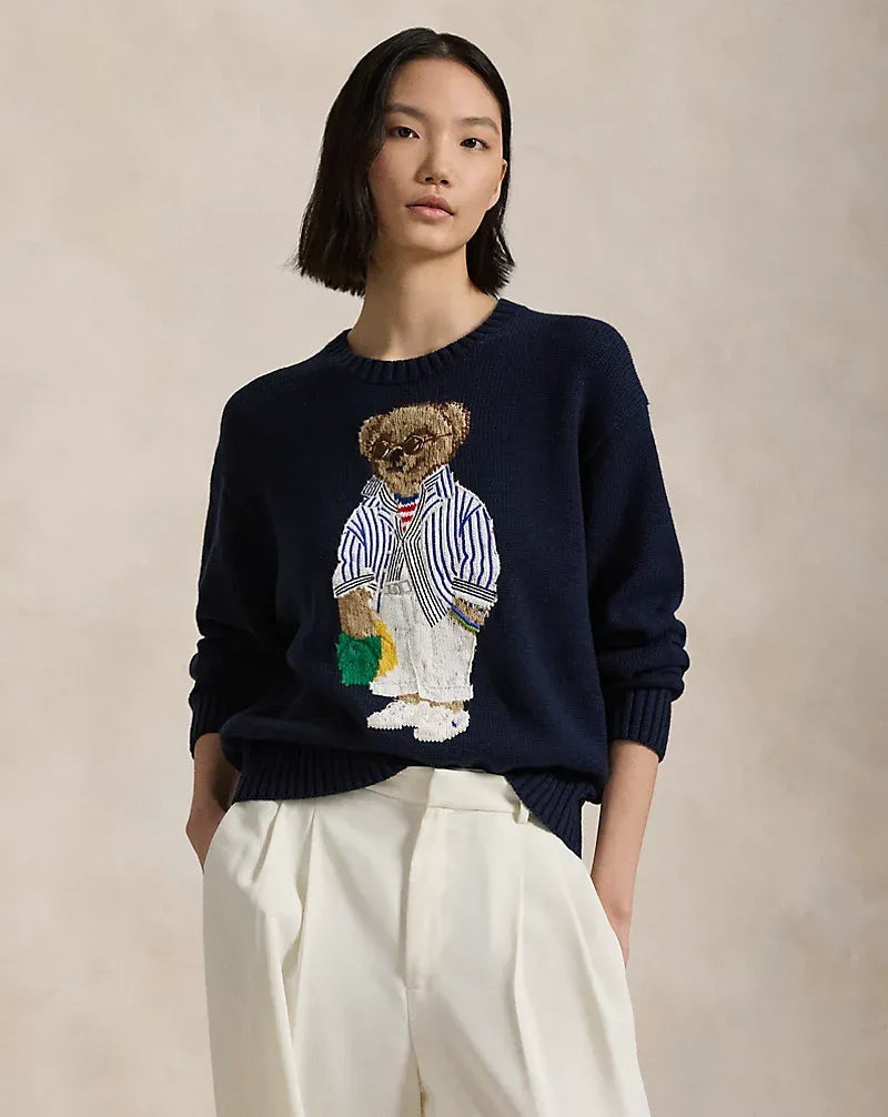 R.L Sweater | Navy Blue Polo Bear